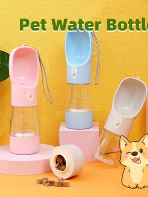 Pet Dog Water Bottle Feeder Bowl Portable Water Food Bottle Pets Outdoor Travel Drinking Dog Bowls Water Bowl For Dogs